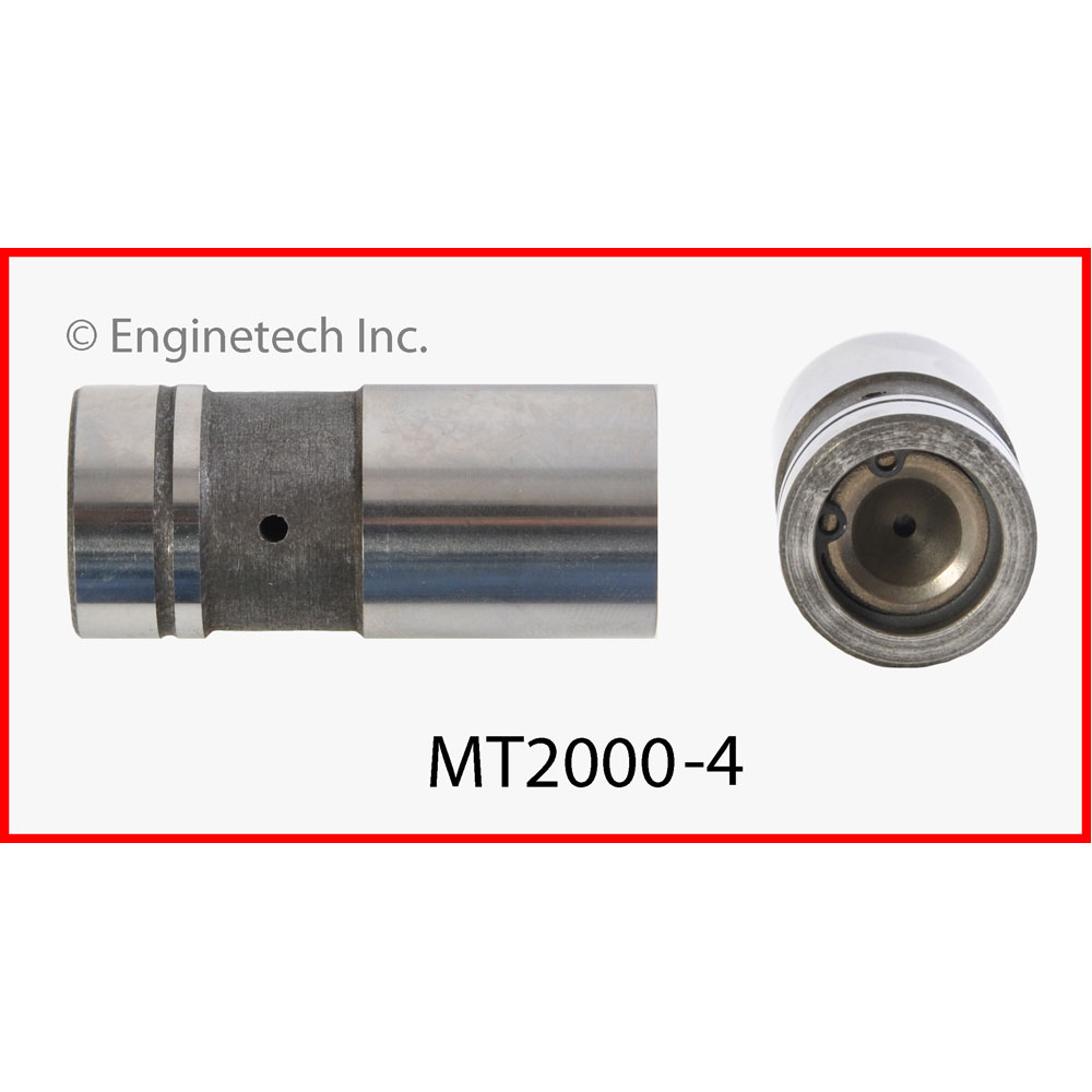 Enginetech Lifter Set MT2000-4; Mechanical Flat Tappet for Ford 302, 351W, 429, 460 