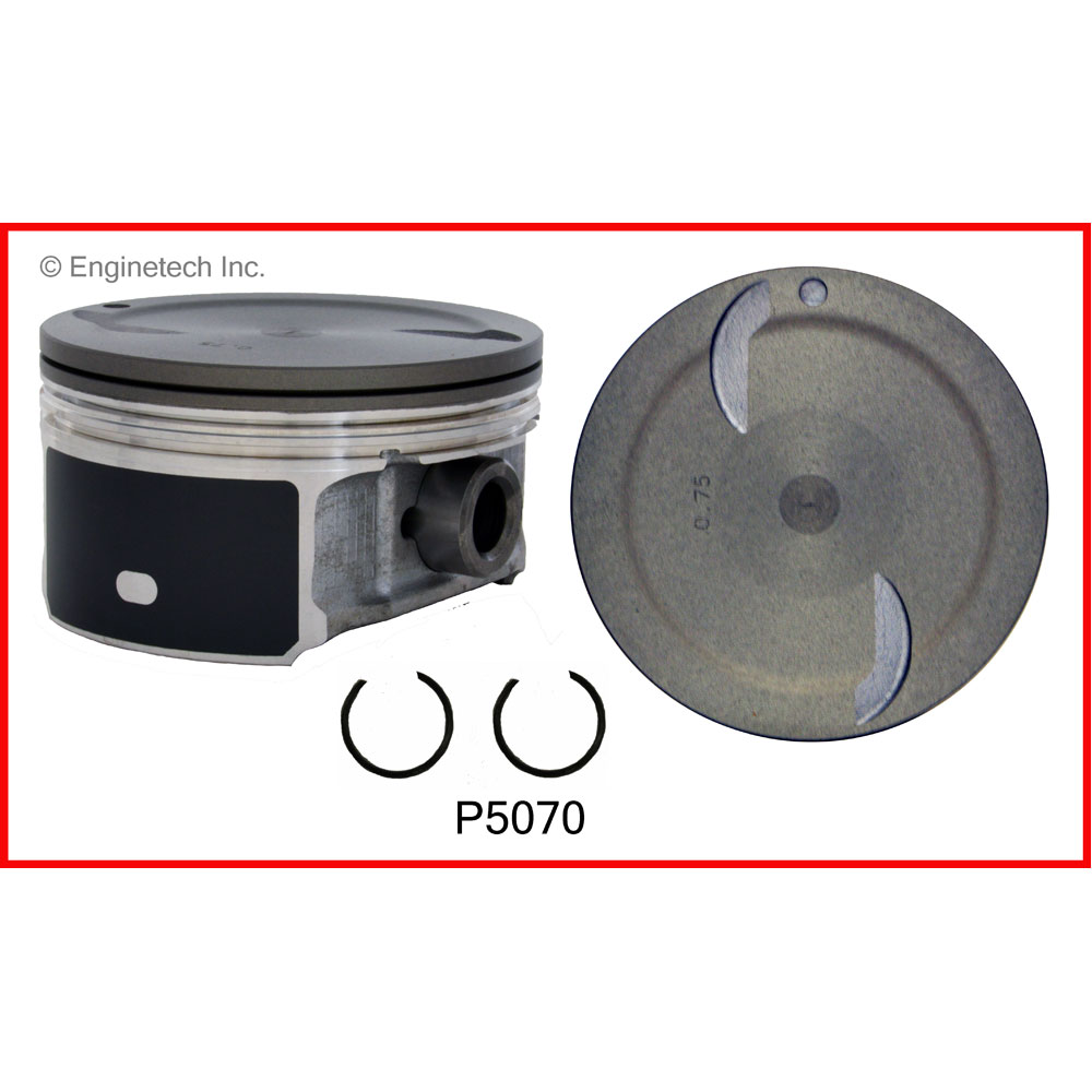 Photo for Enginetech Piston Set P5070(8)STD; 4.000 in.  
