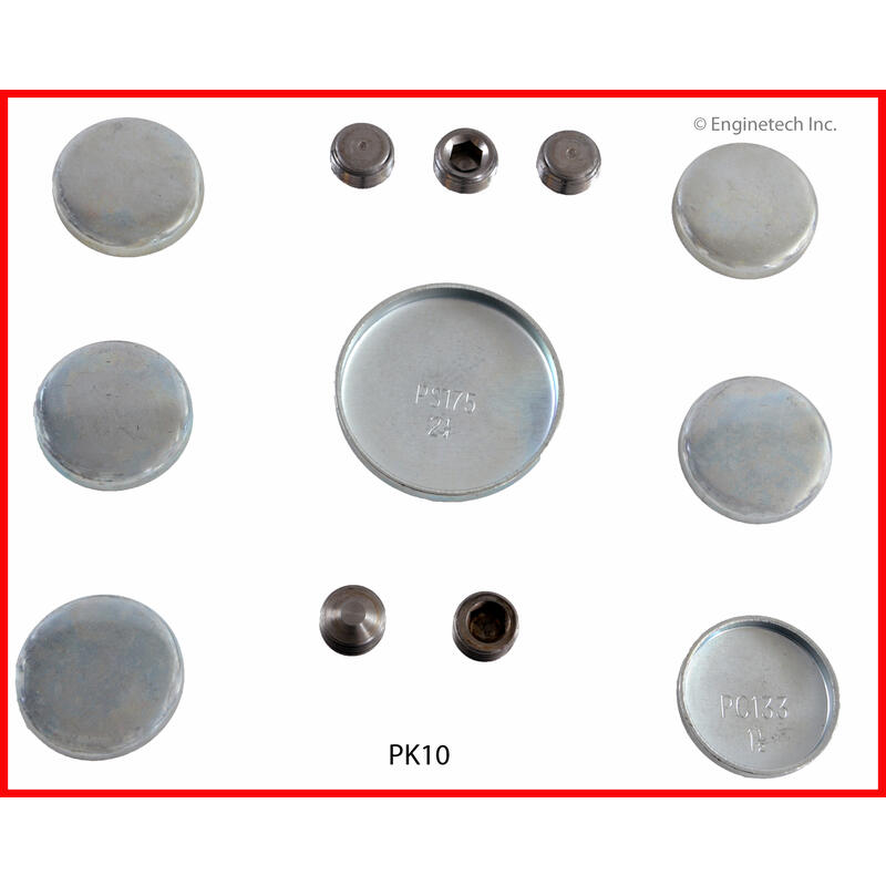Enginetech Freeze Plug Kit PK10; Steel for Ford 351C, 351M, 400 