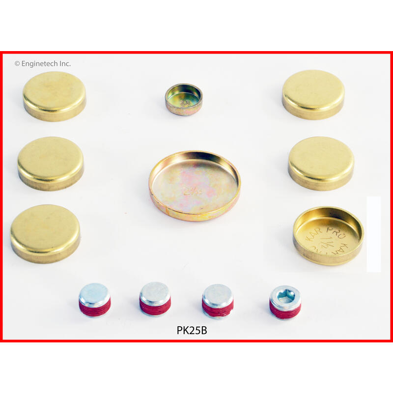 Enginetech Freeze Plug Kit PK25B; Brass for Oldsmobile 350 to 455 