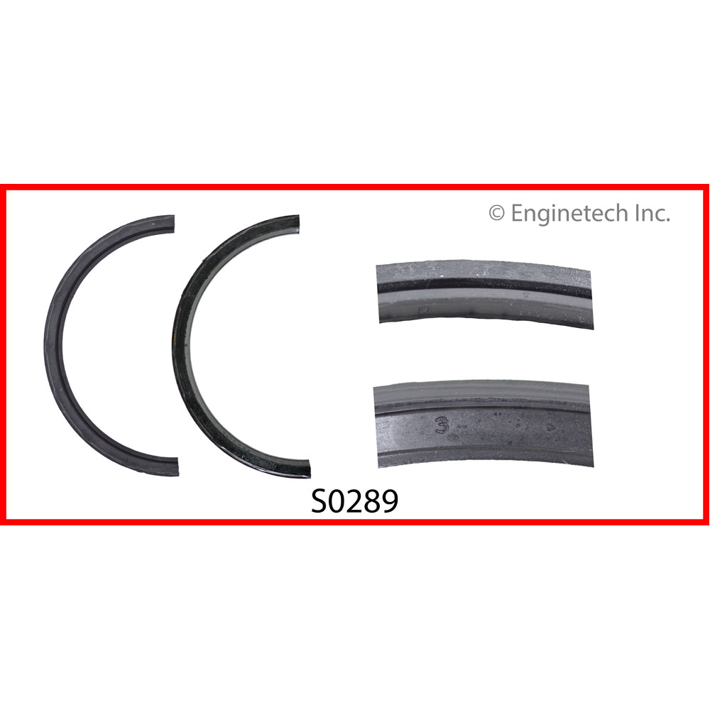 Photo for Enginetech Crankshaft Seal S0289; 2 Piece Rear Main Polyacrylate for Ford 260 to 351W, 2.3L to 3.8L