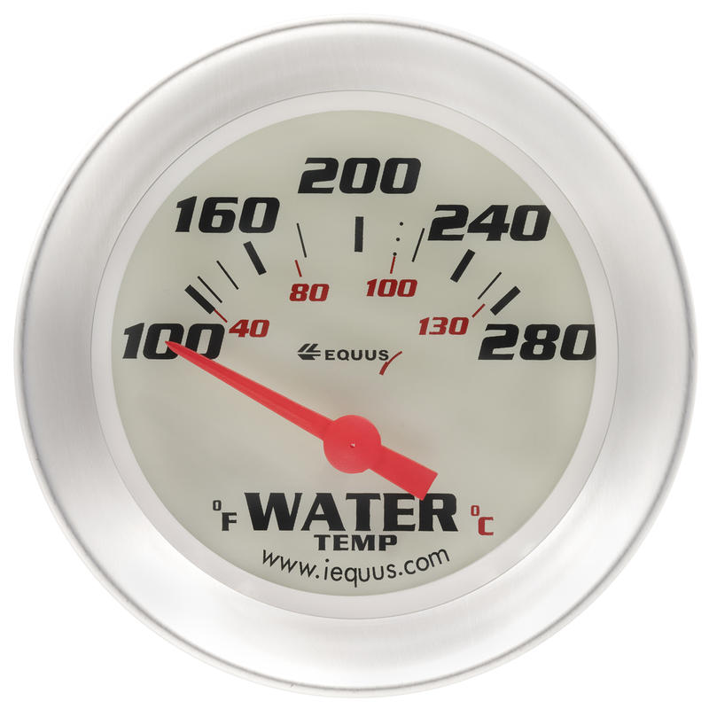Photo for Equus Engine Water Temperature Gauge 8462; 8000 Series Water Temperature 100 to 280 deg. F 2-5/8 in. Short Electric