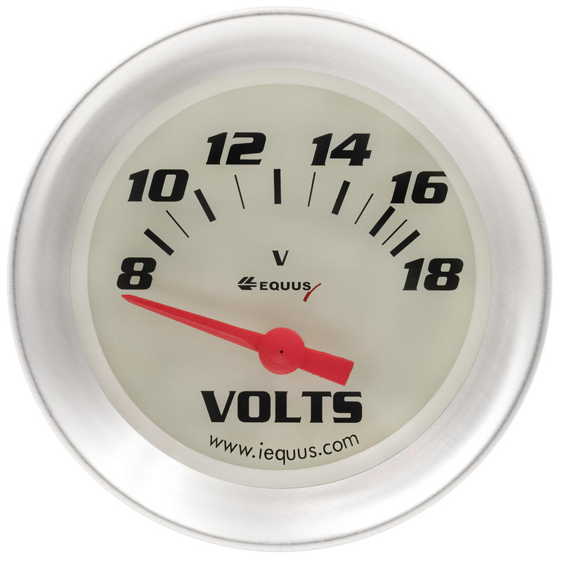Photo for Equus Voltmeter Gauge 8468; 8000 Series Voltmeter 8 to 18 Volt 2-5/8 in. Short  Electric 