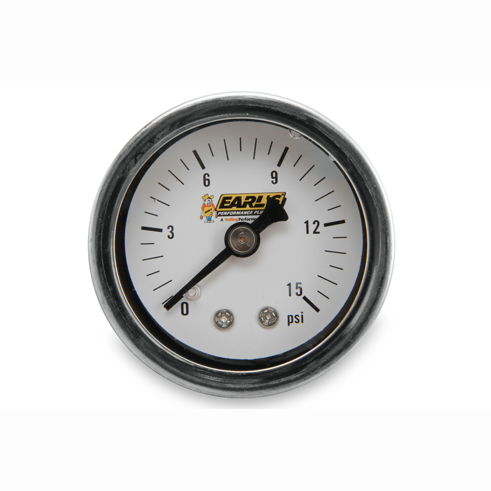 EARL'S Fuel Pressure Gauge 100189ERL; 