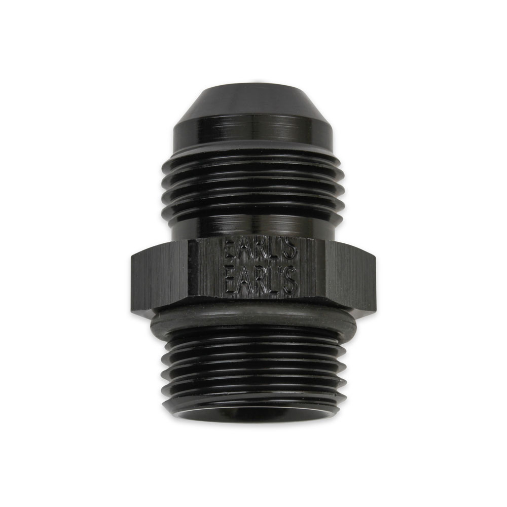 EARL'S AN Fitting AT985068ERL; AN to ORB Adapter AN to ORB Adapter Black -06AN Male Straight -08AN ORB Male 
