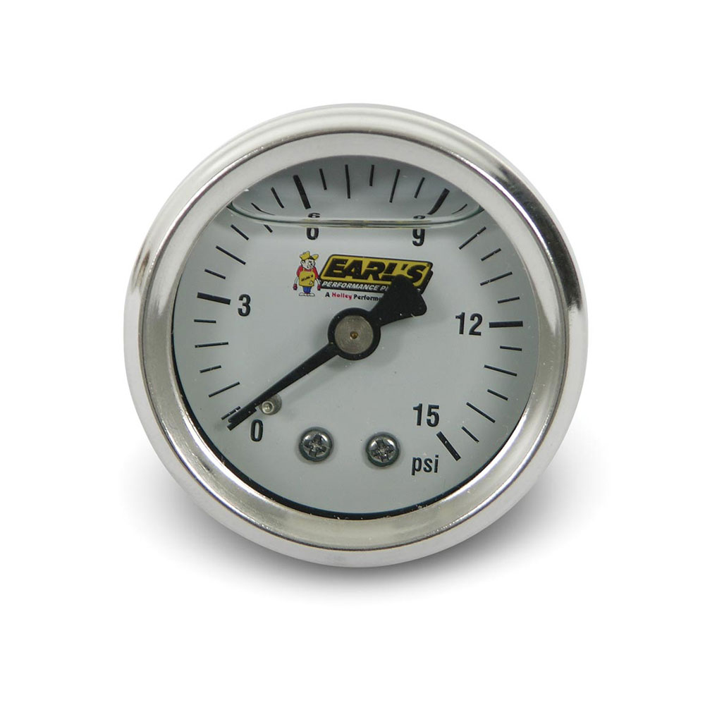 Earl's Performance Plumbing Fuel Pressure Gauge 100189ERL; 