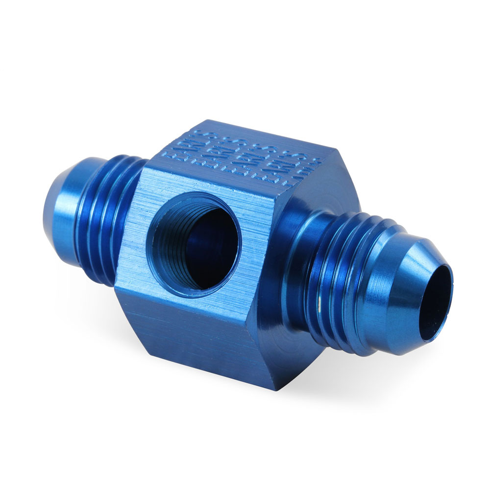 Earl's Performance Plumbing AN Fitting 100192ERL; AN to AN Union Blue -06AN Male Straight -06AN Male 