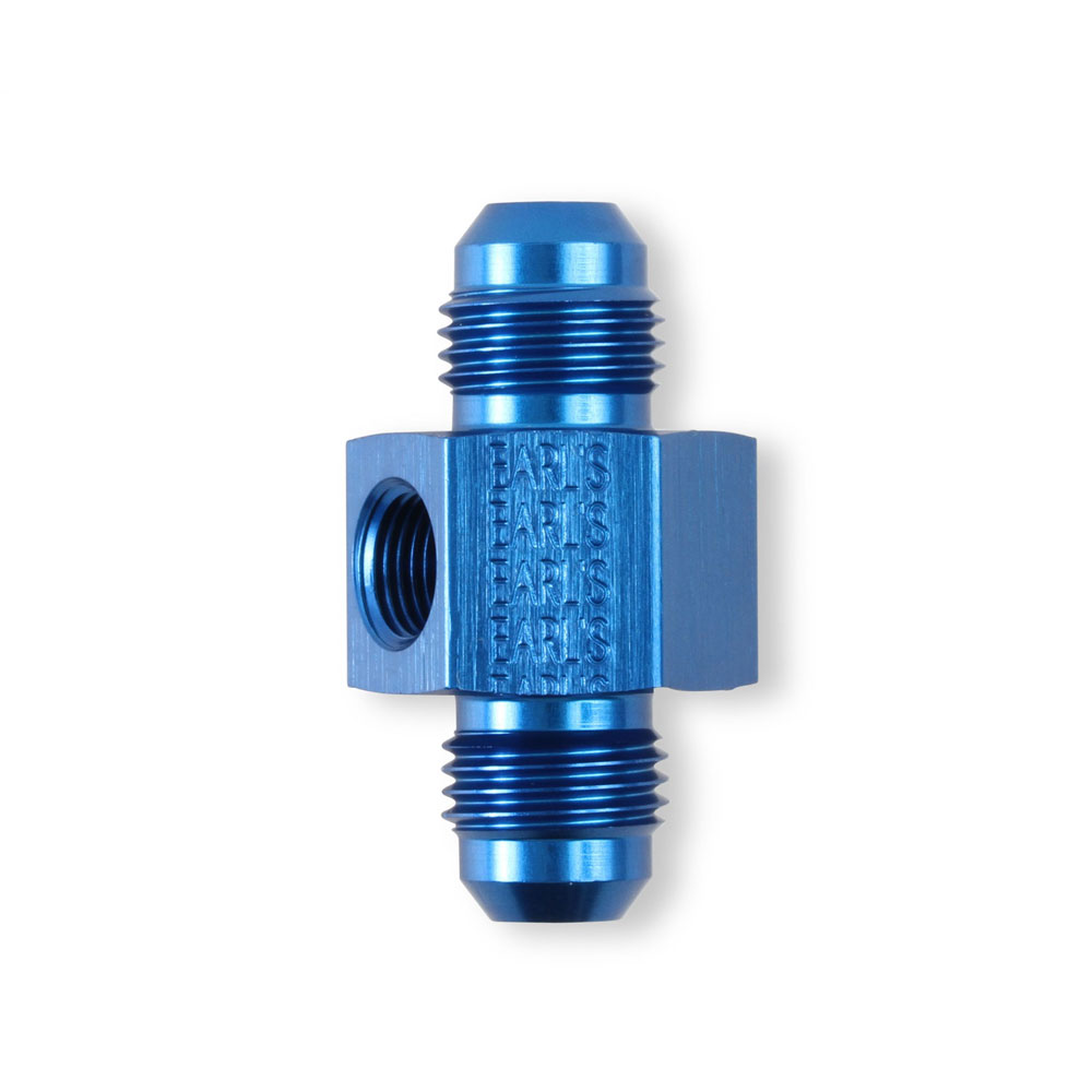 Earl's Performance Plumbing AN Fitting 100192ERL; AN to AN Union Blue -06AN Male Straight -06AN Male 