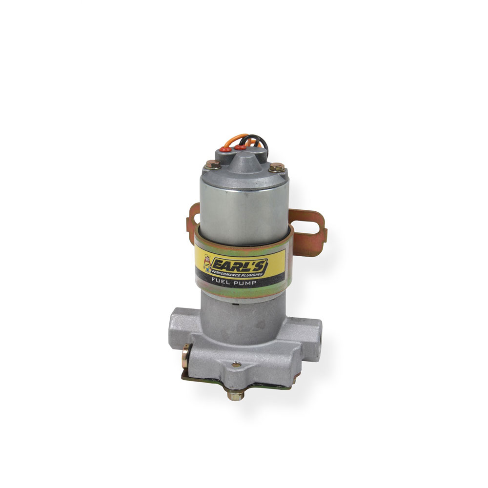 Earl's Performance Plumbing Electric Fuel Pump 128011ERL; 97 GPH Pump 97 GPH @ 7 PSI Natural Aluminum Gasoline 