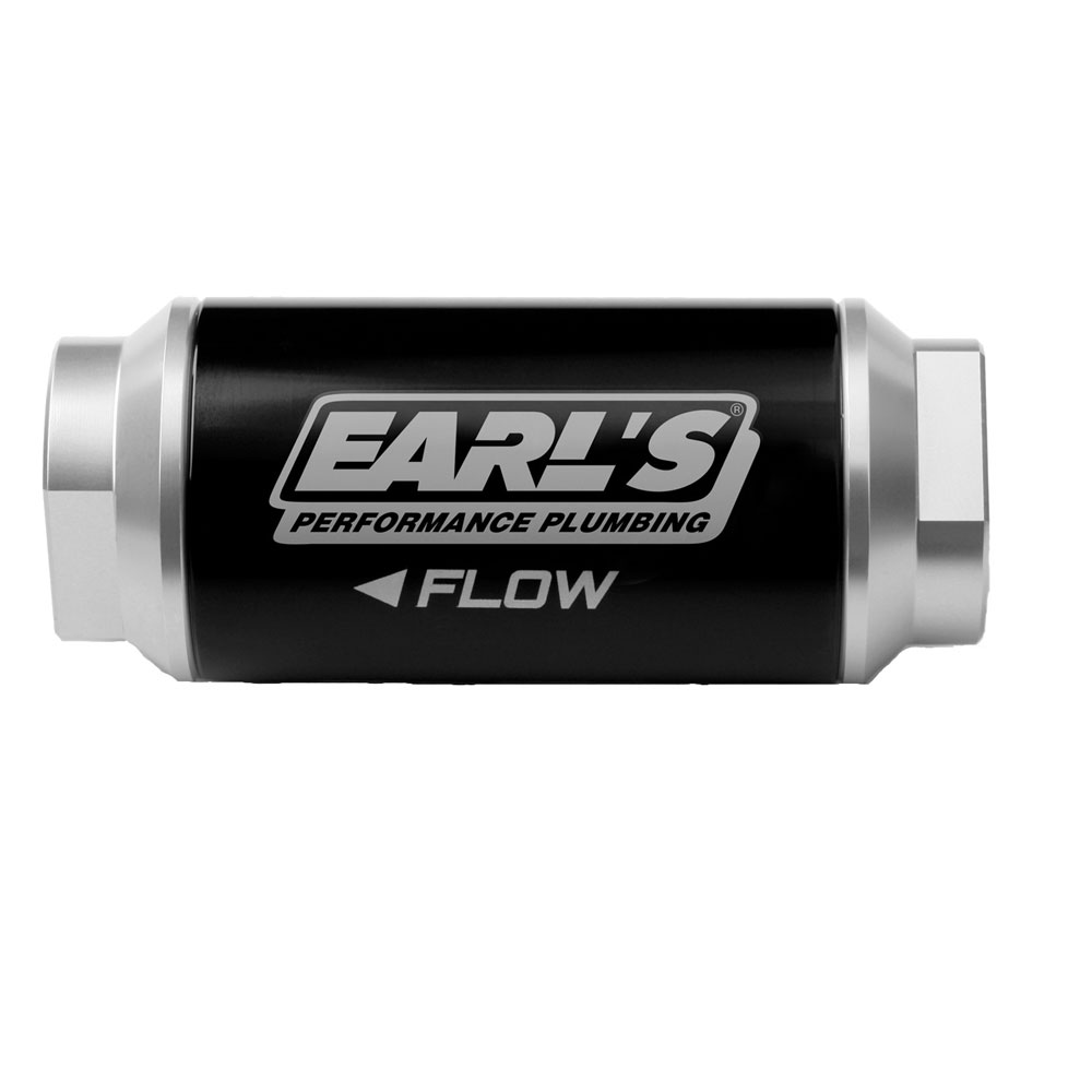 Photo for Earl's Performance Plumbing Fuel Filter 230606ERL; -06AN ORB Female 10 Micron Black, Clear Anodized Aluminum