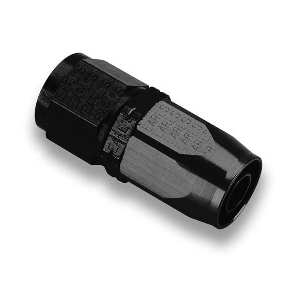 EARL'S Hose End AT300120ERL; Pro Lite 390 Black Anodized Straight 