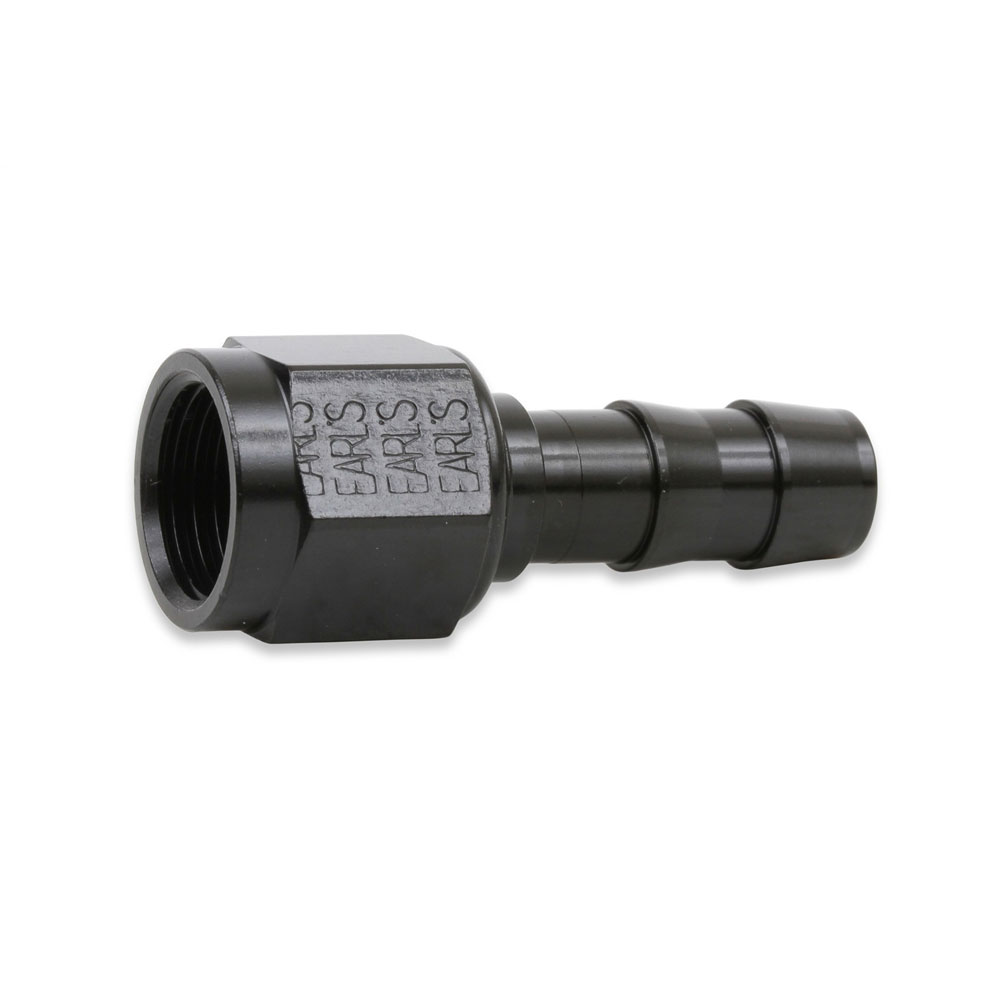 Earl's Performance Plumbing Hose End AT700167ERL; Super Stock Black Anodized -06AN Straight 