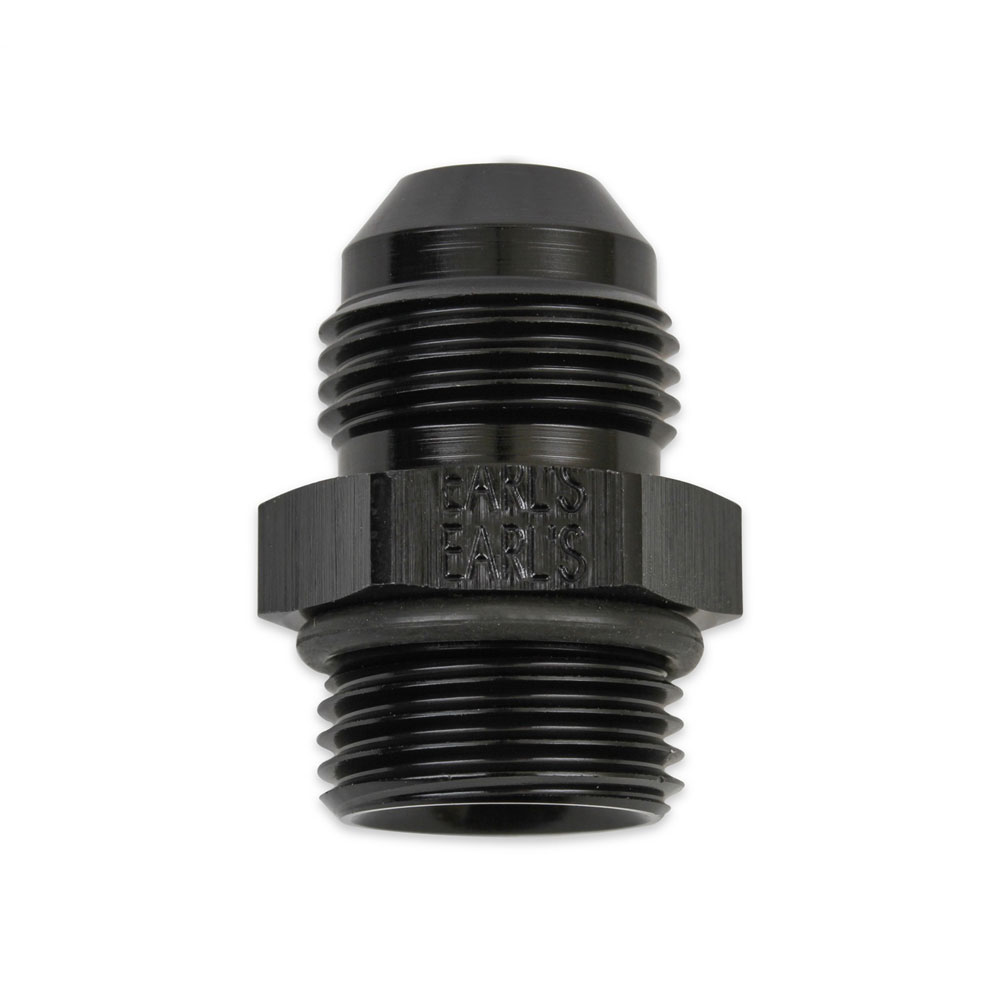 Earl's Performance Plumbing AN Fitting AT985068ERL; AN to ORB Adapter AN to ORB Adapter Black -06AN Male Straight -08AN ORB Male 