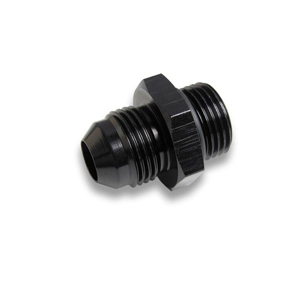 EARL'S AN Fitting AT985086ERL; AN to ORB Adapter Black -08AN Male Straight -06AN ORB Male 