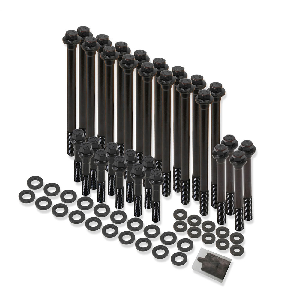 Earl's Performance Plumbing Cylinder Head Bolt Set HBS-001ERL; Hex Bolt Black Oxide Chromoly for 1997 to 2003 GM LS 