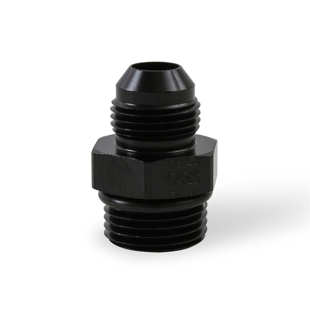 EARL'S AN Fitting AT985081ERL; AN to ORB Adapter Black -08AN Male Straight -10AN ORB Male 