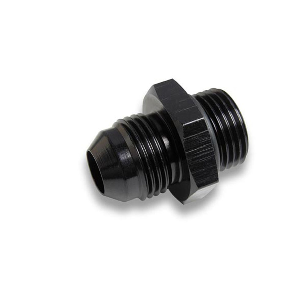 EARL'S AN Fitting AT985086ERL; AN to ORB Adapter Black -08AN Male Straight -06AN ORB Male 