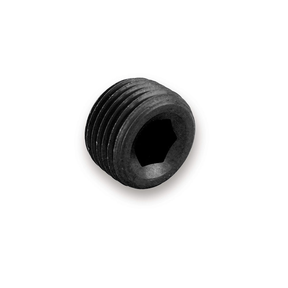 EARL'S Pipe Fitting AT993206ERL; NPT Plug Black 3/4 in. NPT Male 