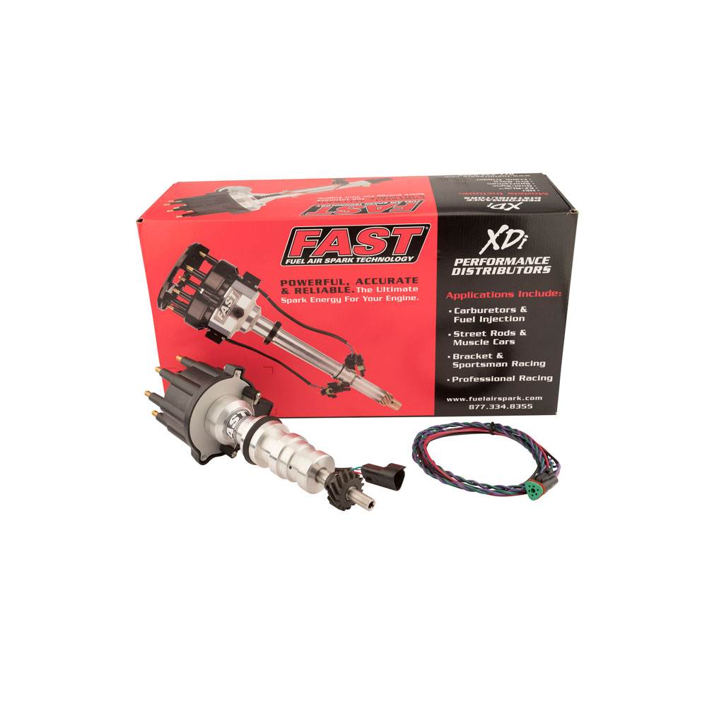 FAST Distributor 1000-1617; XDi Sportsman Locked Advance Hall Effect for Ford 332 to 428 FE 