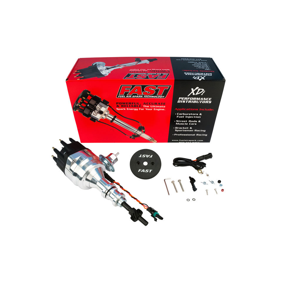 FAST Distributor 306007; XDi EZ Run Vacuum, Mechanical Magnetic for Ford 221 to 302 