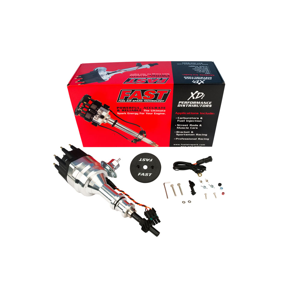 FAST Distributor 306009; XDi EZ Run Vacuum, Mechanical Magnetic for Ford 351W 