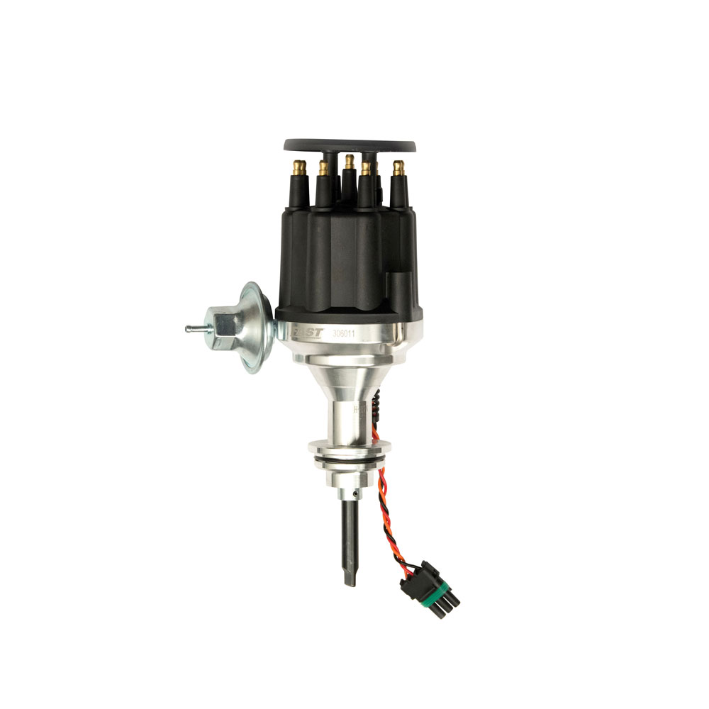FAST Distributor 306011; XDi EZ Run Vacuum, Mechanical Magnetic for Chrysler 273 to 360 LA 