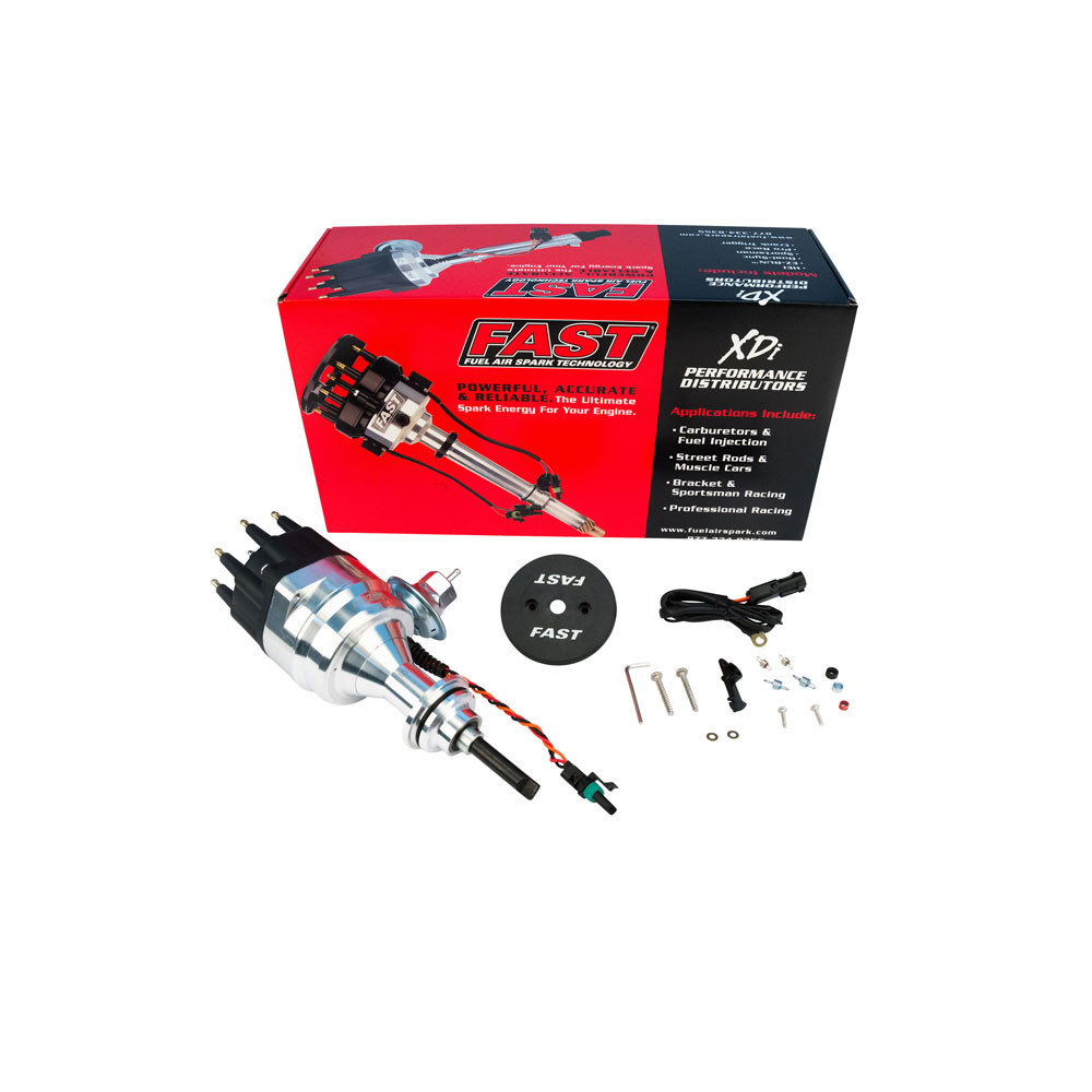 FAST Distributor 306013; XDi EZ Run Vacuum, Mechanical Magnetic for Chrysler 413 to 440 RB, 426 HEMI 