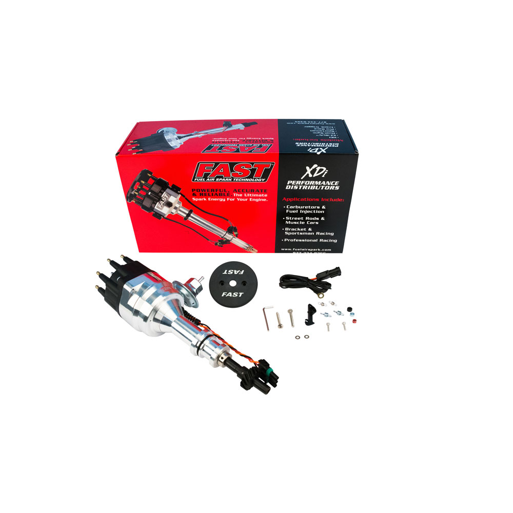 FAST Distributor 306015; XDi EZ Run Vacuum, Mechanical Magnetic for Ford 351C, 351M, 400, 429, 460 