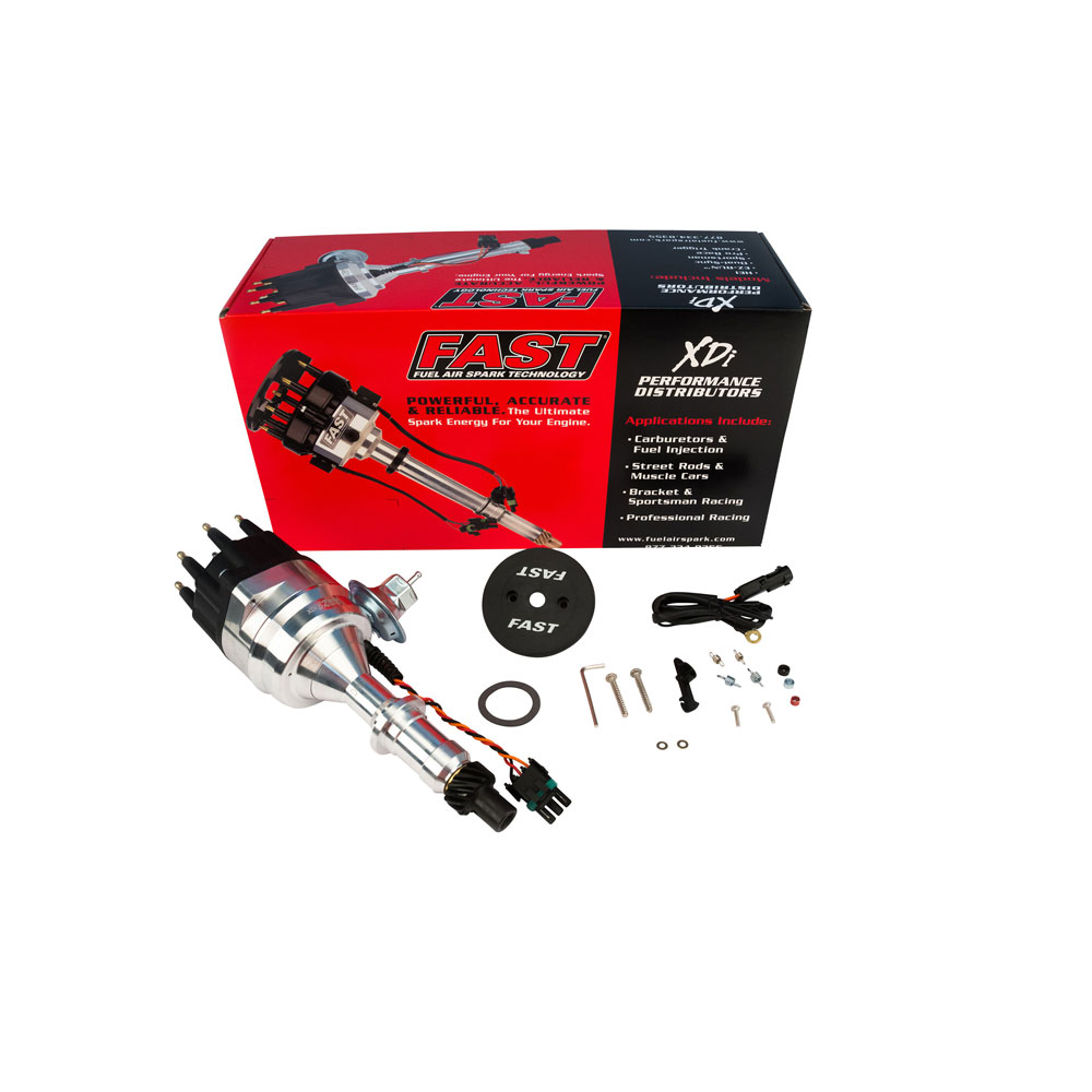 FAST Distributor 306016; XDi EZ Run Vacuum, Mechanical Magnetic for Pontiac 326 to 455 