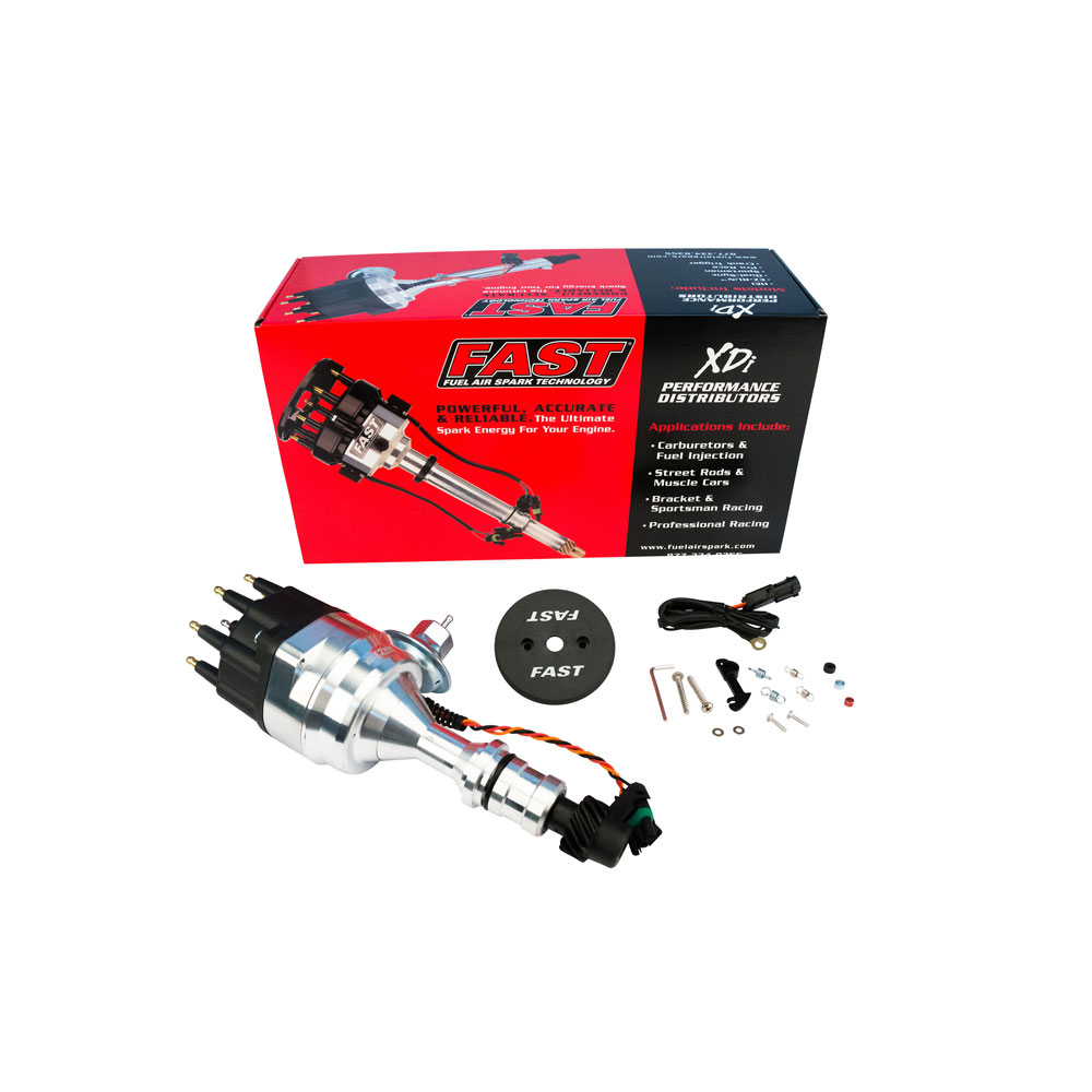 FAST Distributor 306018; XDi EZ Run Vacuum, Mechanical Magnetic for Oldsmobile 260 to 455 