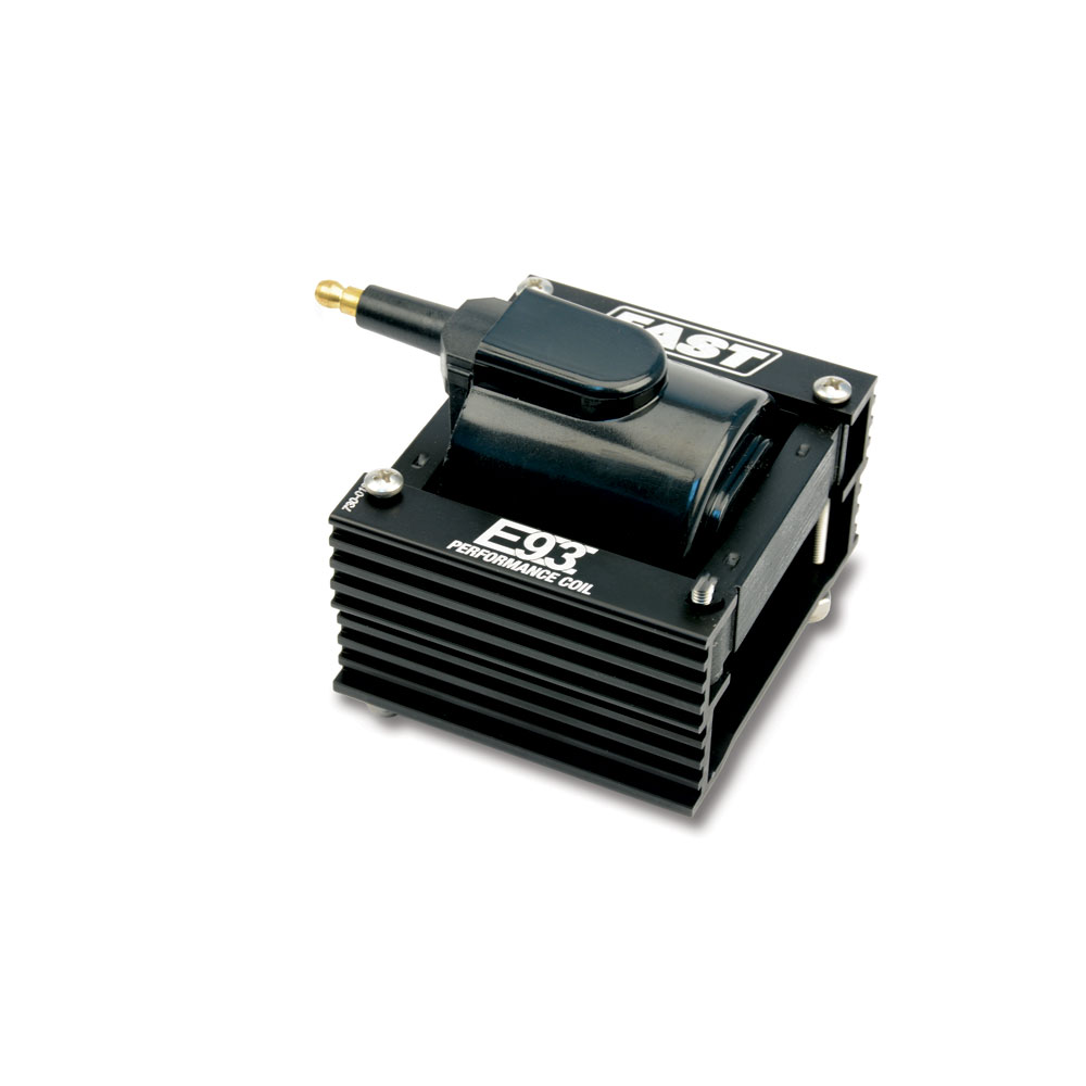 FAST Ignition Coil 730-0192; E93 Racing Coil Black 50000 Volt E Core HEI, Male 