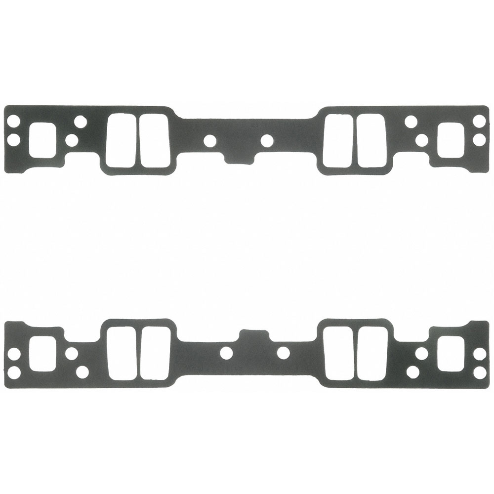 Fel-Pro Intake Manifold Gasket Set 1255; Composite with Coating for Chevy 262 to 400 Vortec Heads 