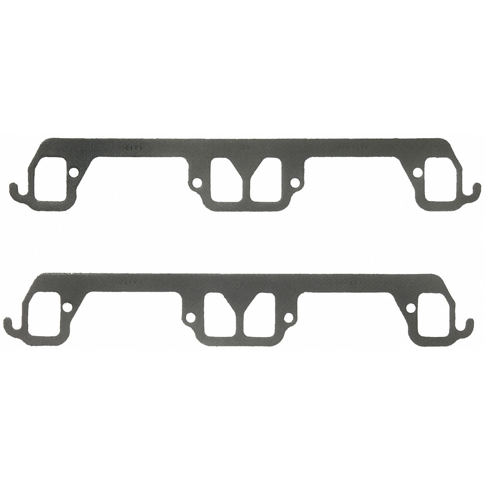 Fel Pro Exhaust Manifold Gaskets 1413; Perforated Steel Core with Anti Stick Coating for Chrysler 318 to 360 LA 