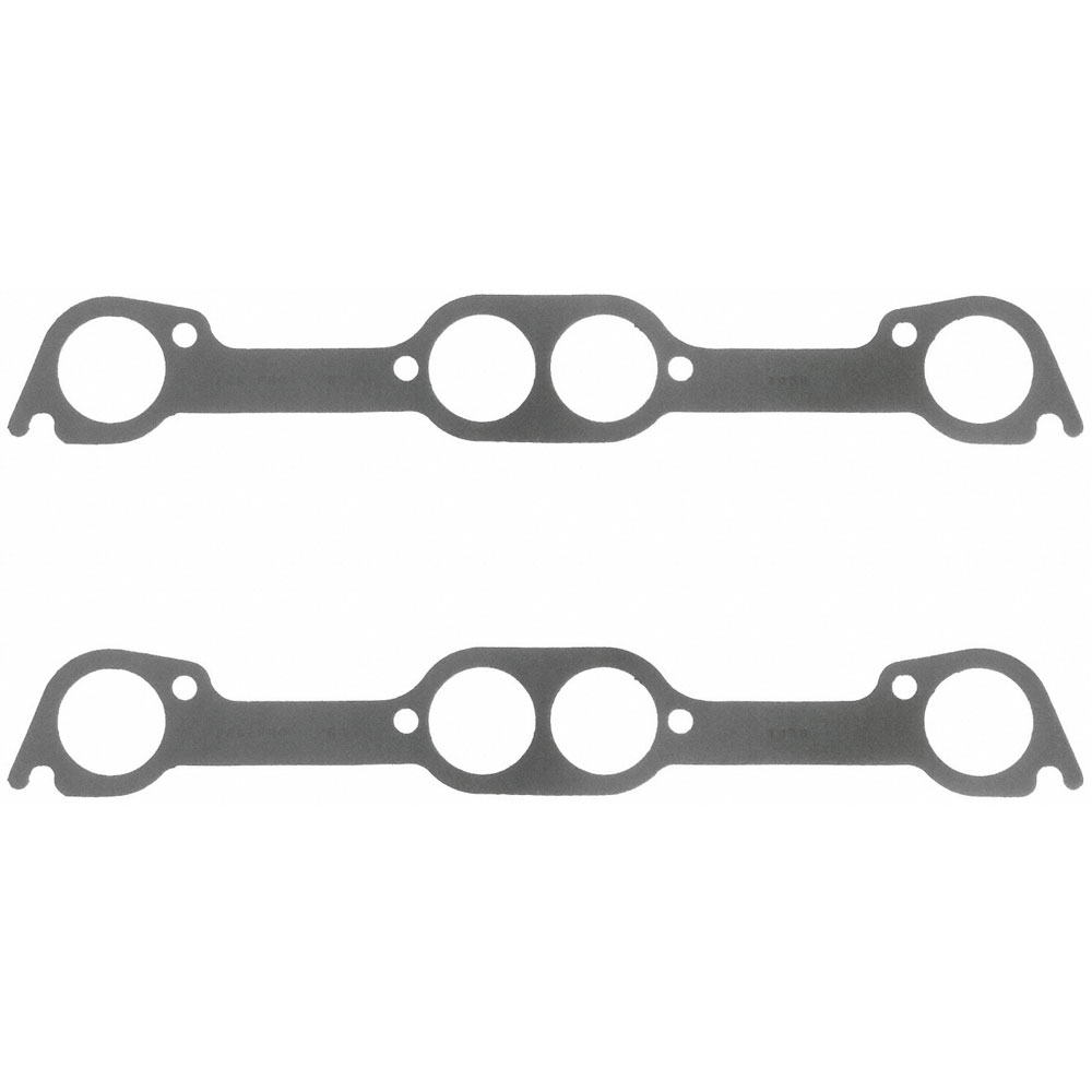 Fel Pro Exhaust Manifold Gaskets 1436; Perforated Steel Core with Anti Stick Coating for Pontiac 326 to 455 