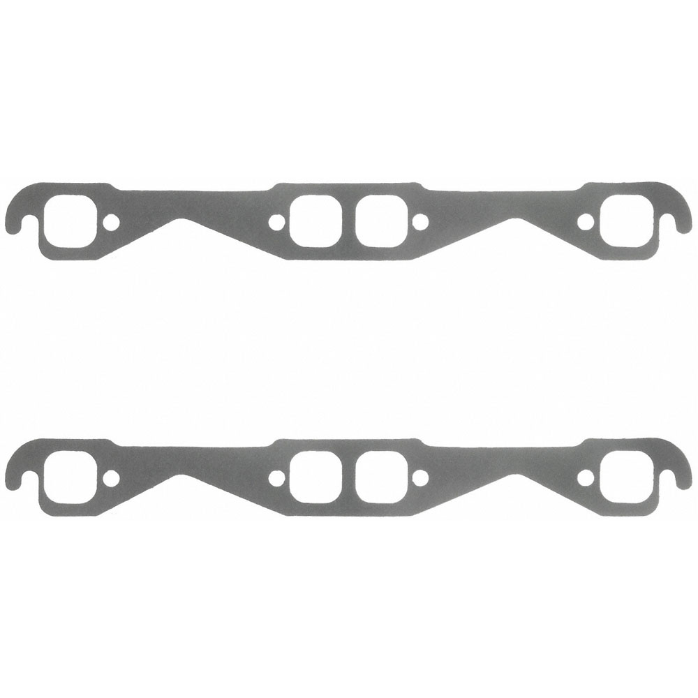 Fel Pro Exhaust Manifold Gaskets 1444; Perforated Steel Core with Anti Stick Coating for Chevy 262 to 400 