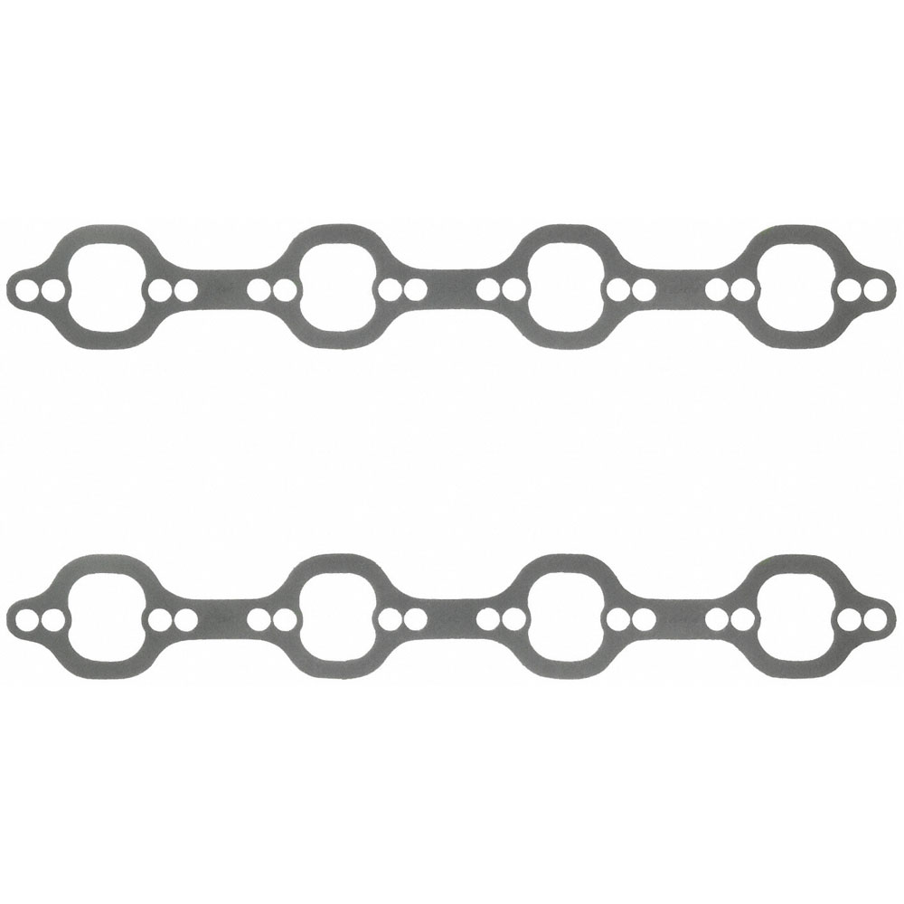 Fel Pro Exhaust Manifold Gaskets 1487; Perforated Steel Core with Anti Stick Coating for Ford 221 to 351W 