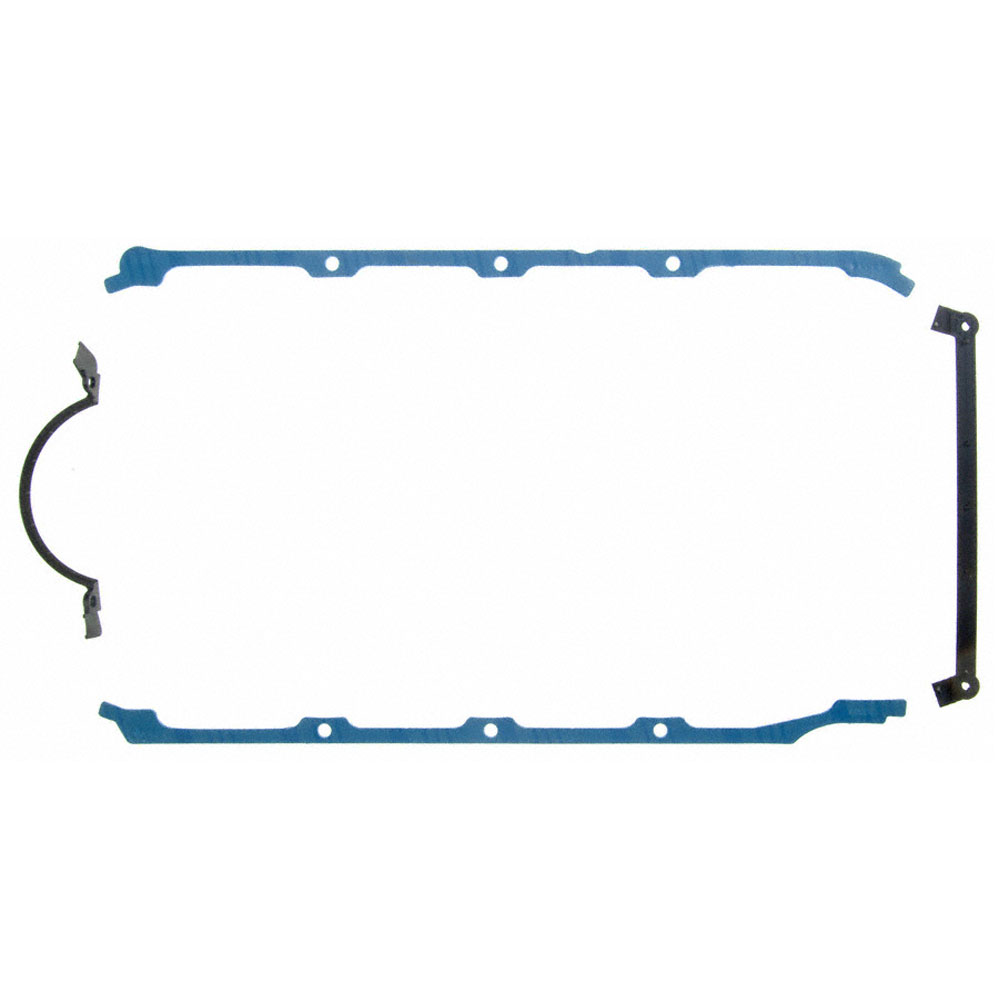Fel Pro Oil Pan Gasket 1863; 2 Piece Multi Piece for 1965 to 1990 Chevy 396 to 454 