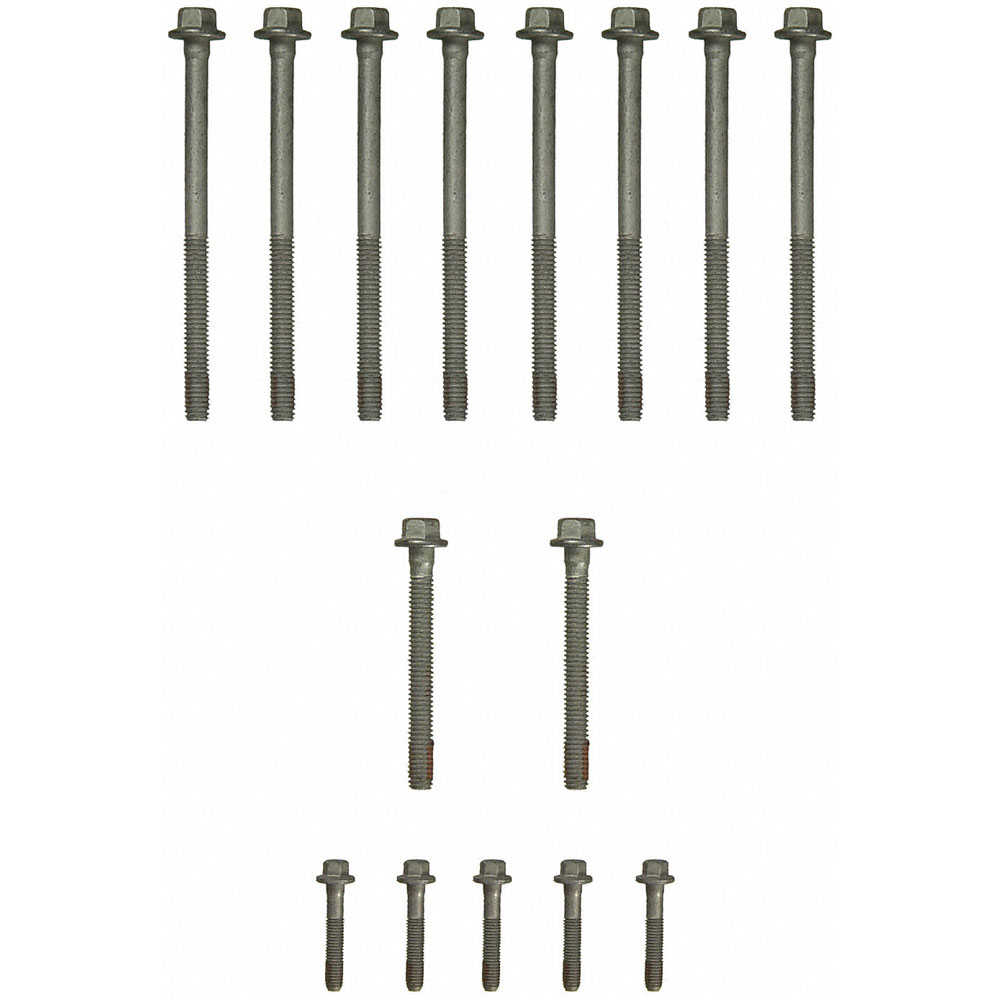 Fel Pro Cylinder Head Bolts ES72173; Hex Bolt Natural Steel for 1997 to 2003 GM LS 