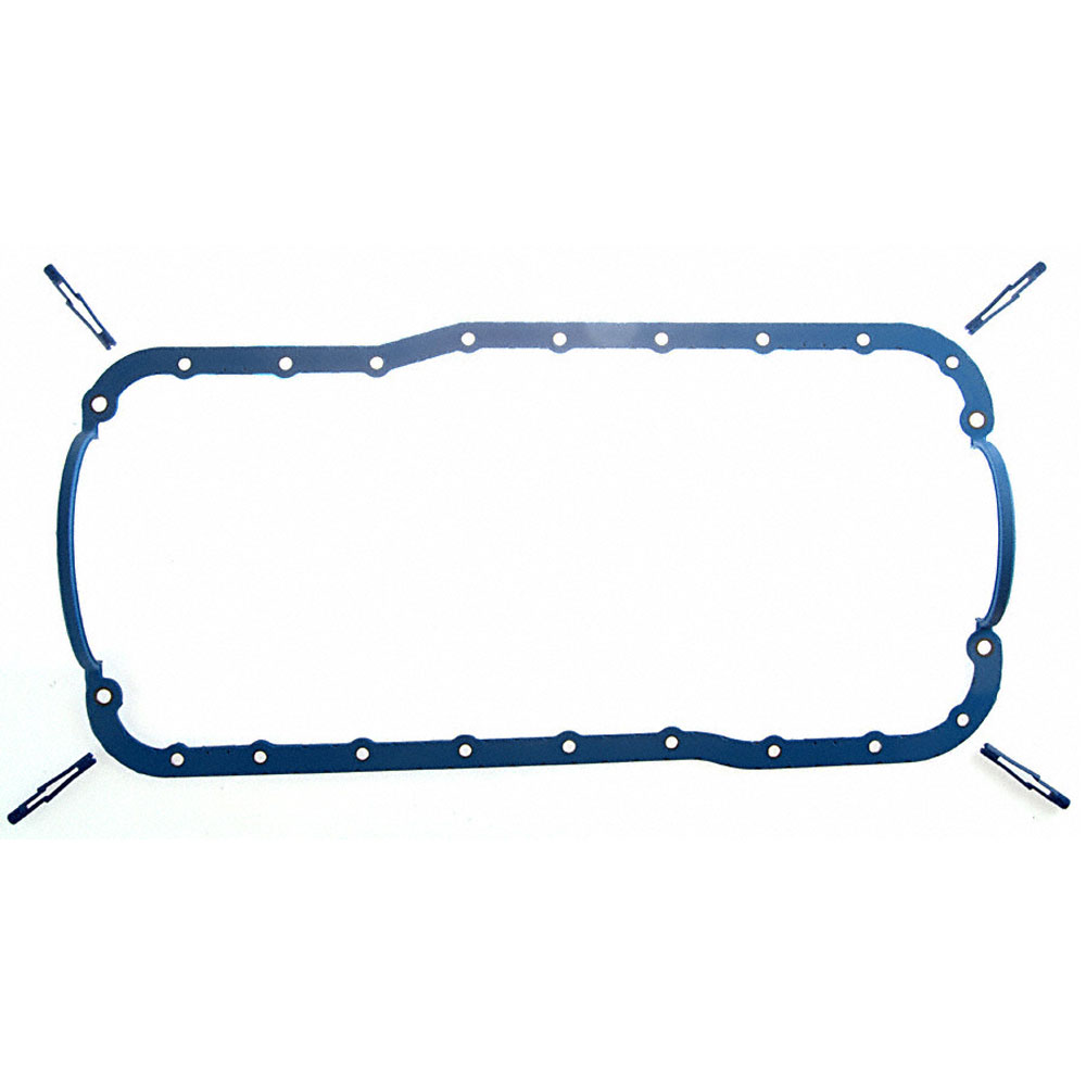 Fel-Pro Oil Pan Gasket Set OS30214T; 1 Piece Rubber/Steel Core for 1969 to 1987 Ford 351W 