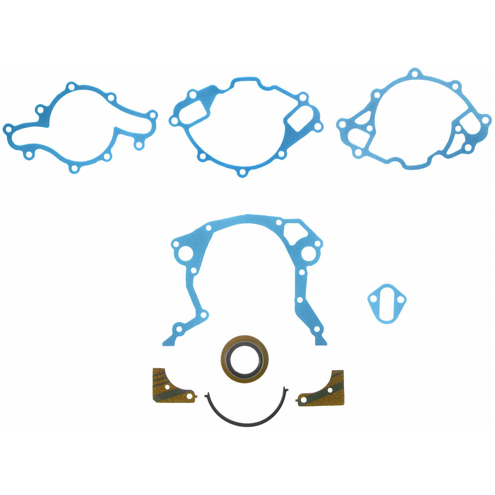 Fel-Pro Timing Cover Gasket Set TCS45449; Paper, Cork for 1979 to 2001 Ford 260 to 351W 