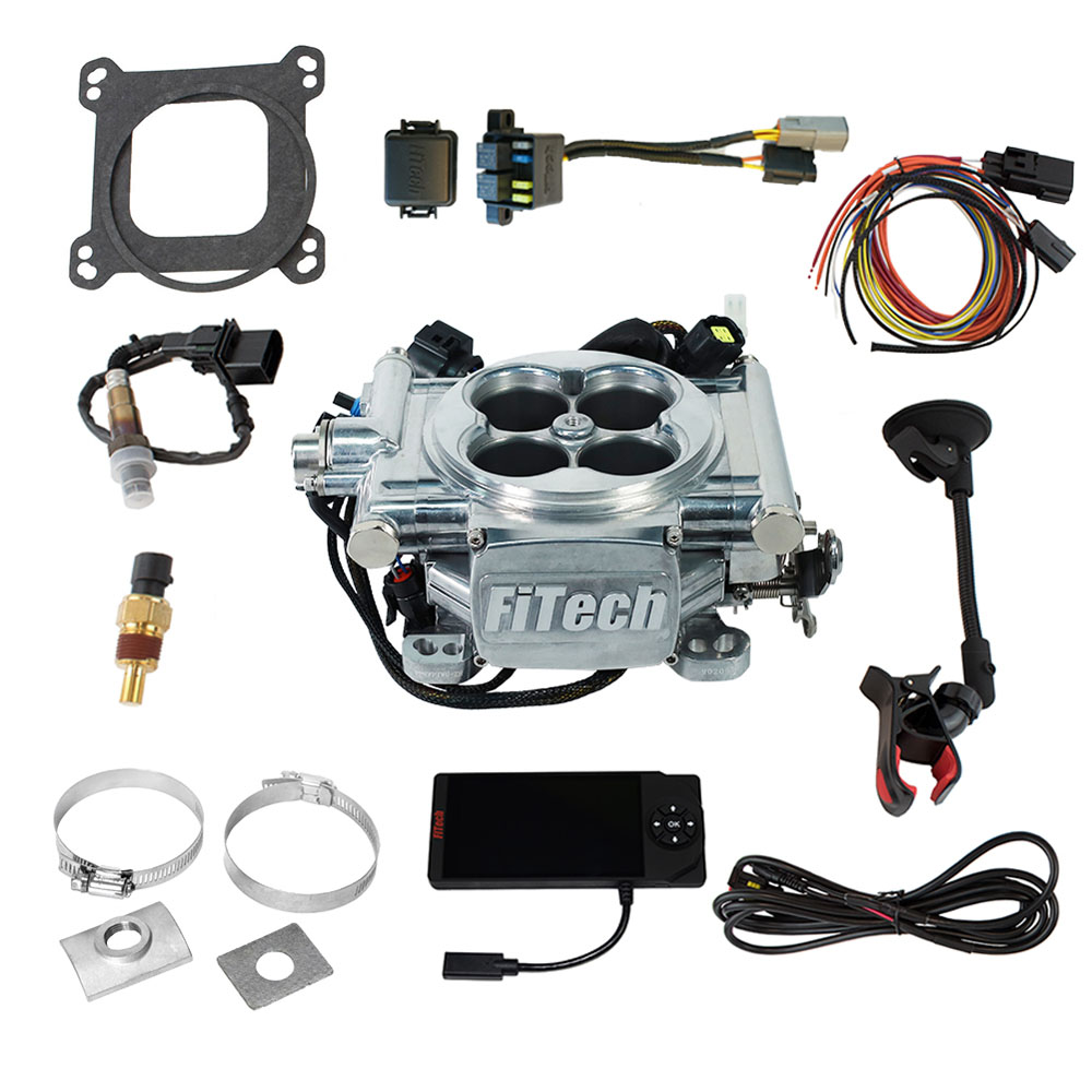 FiTech Fuel Injection System 30001; Go EFI 4 650 HP Throttle Body Bright Die Cast Aluminum 