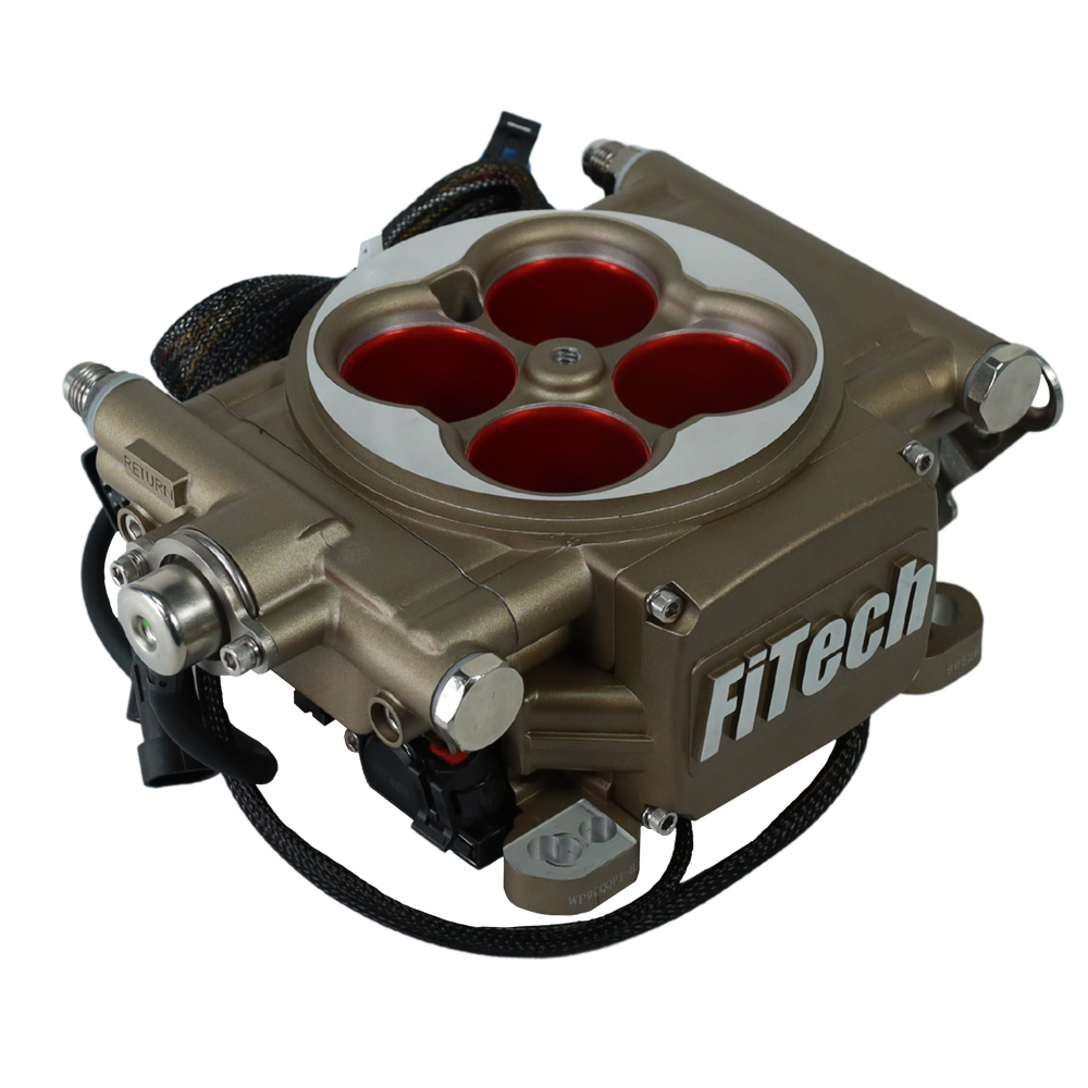 FiTech Fuel Injection System 30003; Go Street EFI 400 HP Throttle Body Satin Die Cast Aluminum 