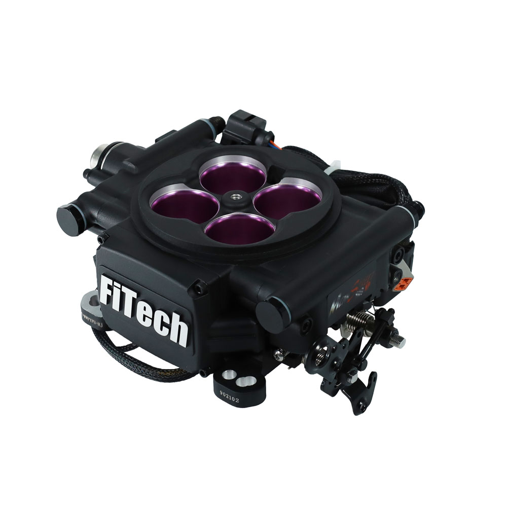 FiTech Fuel Injection System 30008; Meanstreet EFI 800 HP Throttle Body Black Die Cast Aluminum 