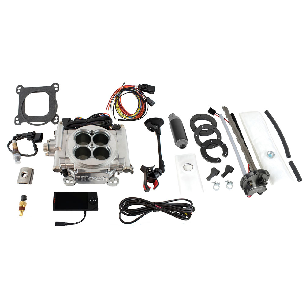 FiTech Fuel Injection System 36201; 650 HP Throttle Body Bright Die Cast Aluminum 