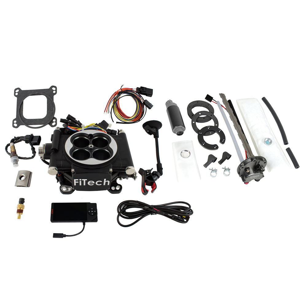 FiTech Fuel Injection System 36202; 650 HP Throttle Body Black Die Cast Aluminum 