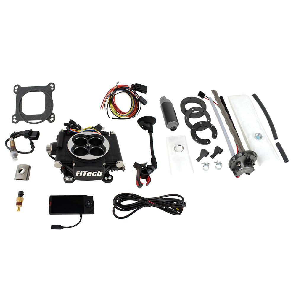 FiTech Fuel Injection System 36202; 650 HP Throttle Body Black Die Cast Aluminum 