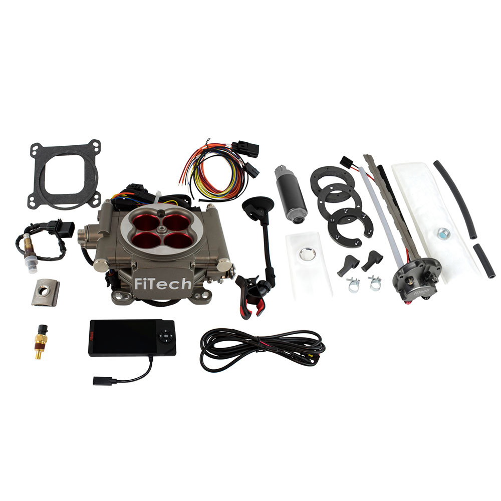 FiTech Fuel Injection System 36203; 400 HP Throttle Body Satin Die Cast Aluminum 