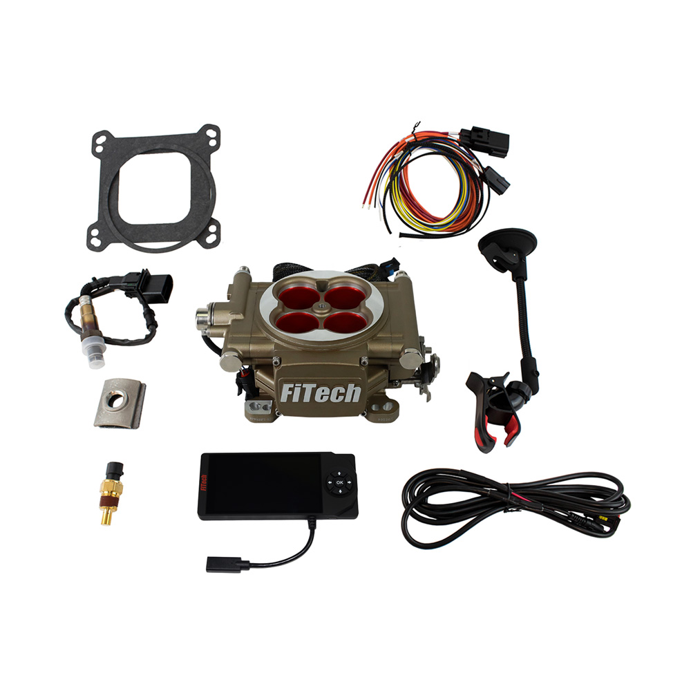 FiTech Fuel Injection System 36203; 400 HP Throttle Body Satin Die Cast Aluminum 
