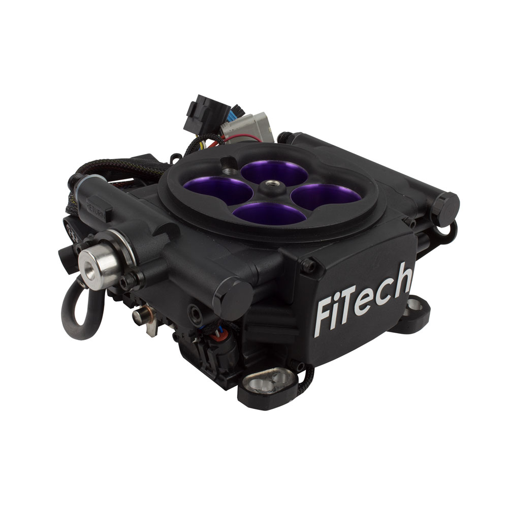 FiTech Fuel Injection Fuel Injection System 30008; Meanstreet EFI 800 HP Throttle Body Black Die Cast Aluminum 