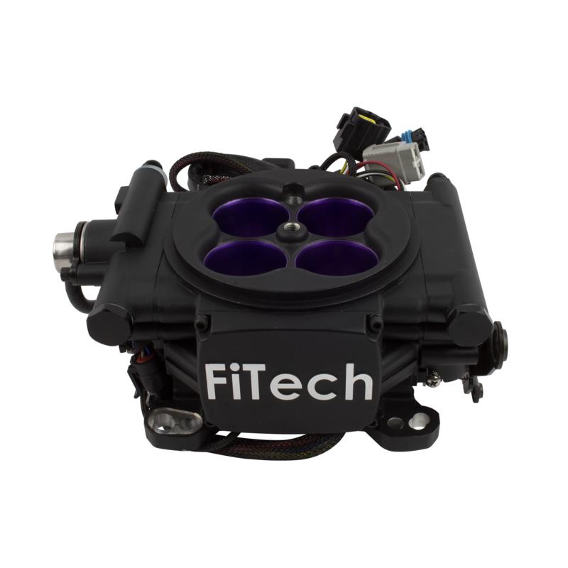 FiTech Fuel Injection Fuel Injection System 30008; Meanstreet EFI 800 HP Throttle Body Black Die Cast Aluminum 